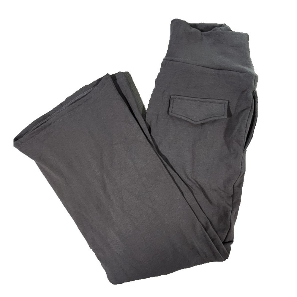 OGL Move Womens Wide Leg Sweatpants Charcoal Gray High Rise Lounge Pants Size M - Picture 2 of 7